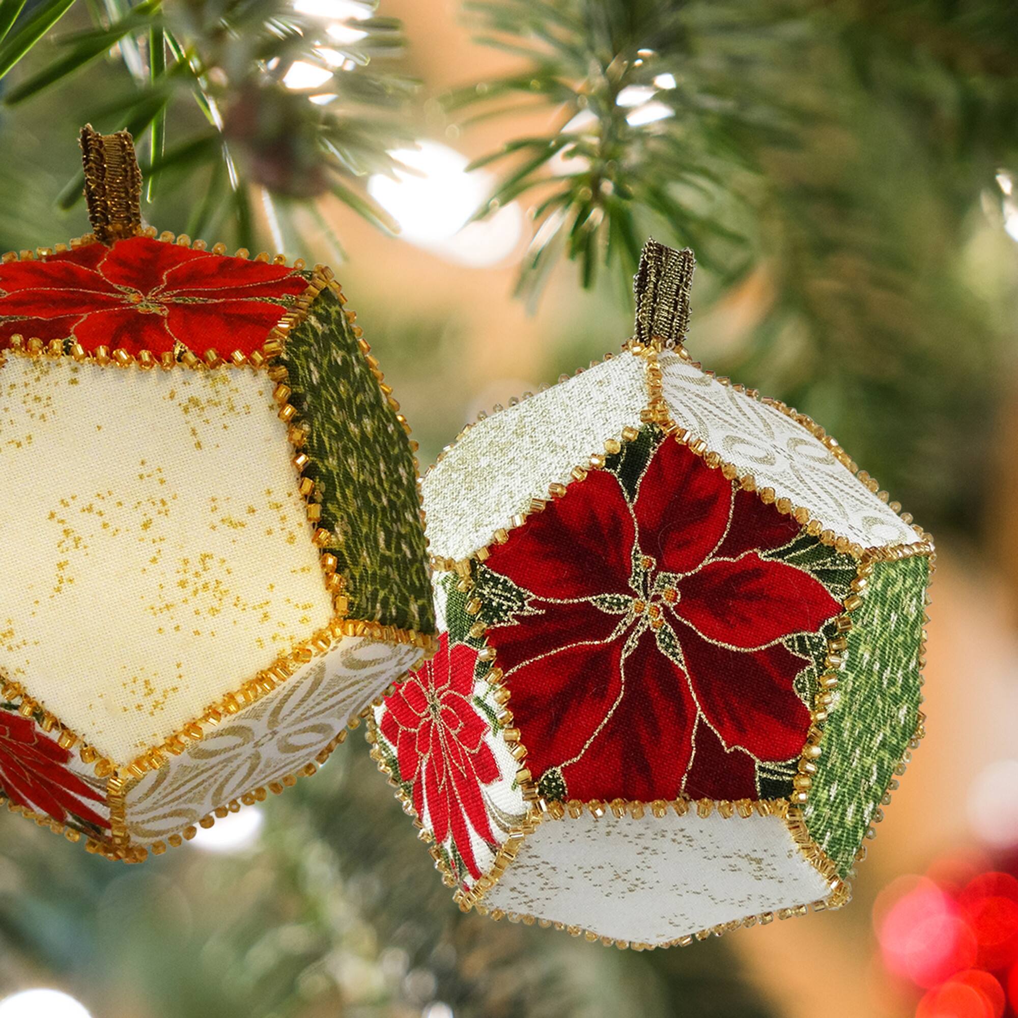 Dritz® FabriFlair 3.375" Brio Sphere Pattern Ornament Kit